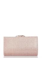 *quiz Pink Jewel Clip Clutch Bag