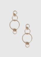 Dorothy Perkins Gold Multi Ring Drop Earrings