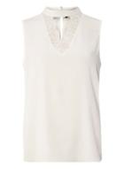 Dorothy Perkins *vera Moda White Lace Choker Top