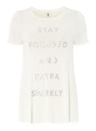 Dorothy Perkins *only Foiled Slogan T-shirt