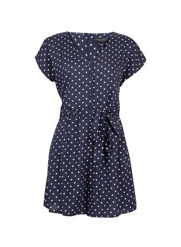 Dorothy Perkins Blue Spot Print Playsuit