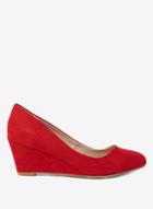 Dorothy Perkins Red Microfibre Dream Court Shoes