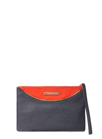 Dorothy Perkins Navy Curve Pocket Wristlet Clutch