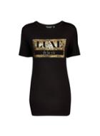 Dorothy Perkins *tall Black 'luxe' Slogan T-shirt