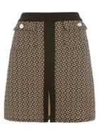 Dorothy Perkins Nude And Black Diamond A-line Skirt