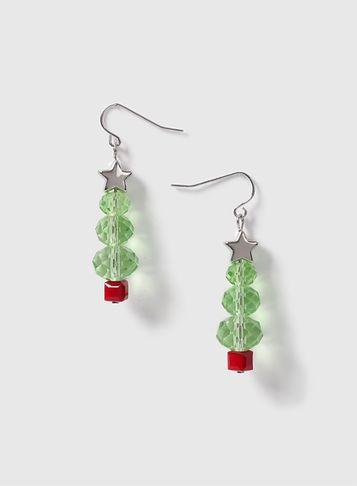 Dorothy Perkins Multi Coloured Christmas Tree Earrings