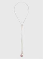 Dorothy Perkins Pink Ball Lariat Necklace