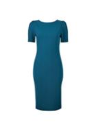 Dorothy Perkins Green Ruched Sleeve Bodycon Dress