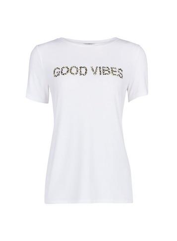 Dorothy Perkins White Good Vibes Motif T-shirt