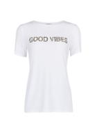 Dorothy Perkins White Good Vibes Motif T-shirt