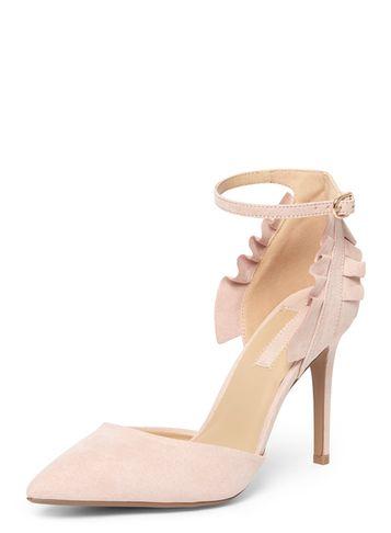 Dorothy Perkins Blush 'game' Ruffle Back Court Shoes