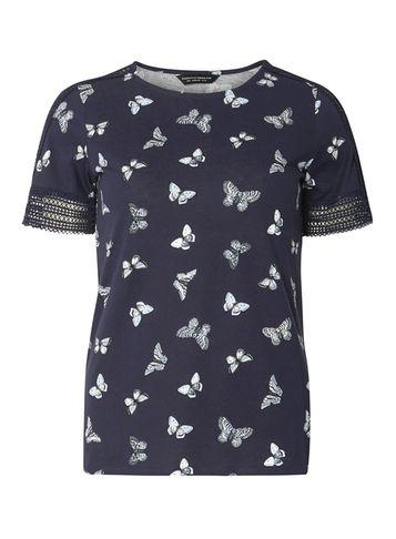 Dorothy Perkins Navy Butterfly T-shirt