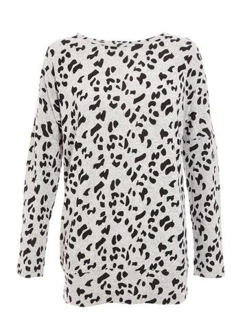 *quiz Multi Colour Leopard Print Long Sleeve Top
