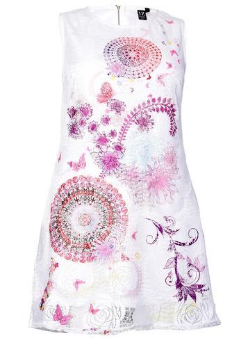 Dorothy Perkins *izabel London Curve White Print Shift Dress