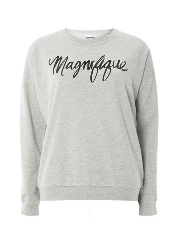 Dorothy Perkins *noisy May Grey Slogan Sweater