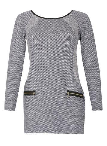 Dorothy Perkins *izabel London Navy Long Sleeve Dress