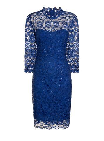 Dorothy Perkins *paper Dolls Cobalt Sequin Lace Bodycon Dress