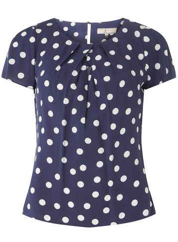 Dorothy Perkins *billie & Blossom Petite Polka Dot Viscose Top