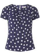 Dorothy Perkins *billie & Blossom Petite Polka Dot Viscose Top