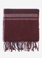 Dorothy Perkins Wine Red Update Check Scarf