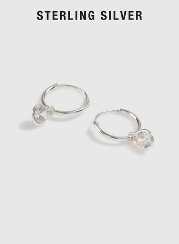 Dorothy Perkins Silver Cubic Zirconia Mini Earrings