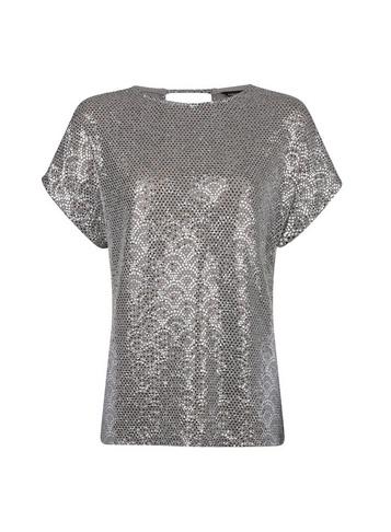 Dorothy Perkins Mink Foil Print Tee