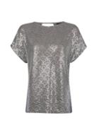 Dorothy Perkins Mink Foil Print Tee