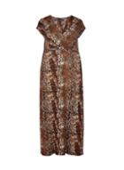 Dorothy Perkins *dp Curve Snake Print Wrap Maxi Dress