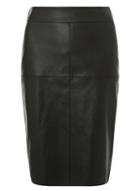 Dorothy Perkins Petite Black Faux-leather Pencil Skirt
