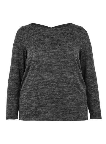 Dorothy Perkins *dp Curve Grey Brushed Top