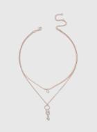 Dorothy Perkins Rose Gold Simple Multi Row Choker Necklace Pack