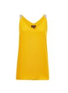 Dorothy Perkins Yellow Glitter Strap Camisole Top