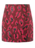 Dorothy Perkins Pink Animal Jacquard Mini Skirt