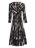 *jolie Moi Multi Coloured Wave Knot Front Skater Dress