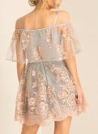 Dorothy Perkins *chi Chi London Petite Multi Lace Mini Skater Dress