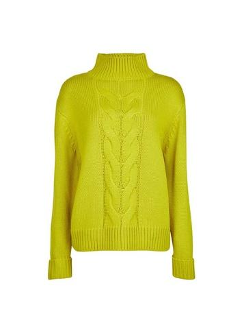 Dorothy Perkins *tall Lime Chunky Neck Jumper