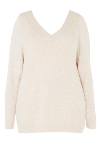 Dorothy Perkins *dp Curve Pink V-neck Cold Shoulder Jumper