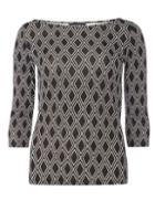 Dorothy Perkins Black Diamond Slash Neck Tee
