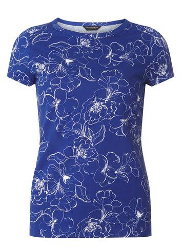 Dorothy Perkins Cobalt Blue Floral T-shirt