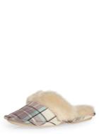 Dorothy Perkins Pink Check Mule Slippers