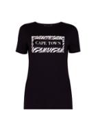 Dorothy Perkins Black 'capetown' Motif T-shirt