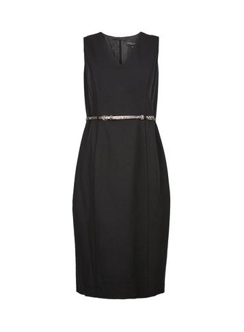 Dorothy Perkins Black Snake Print Belted Dress