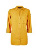 Dorothy Perkins Yellow Tencel Shirt