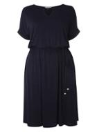 Dorothy Perkins Dp Curve Navy Jersey Midi Dress