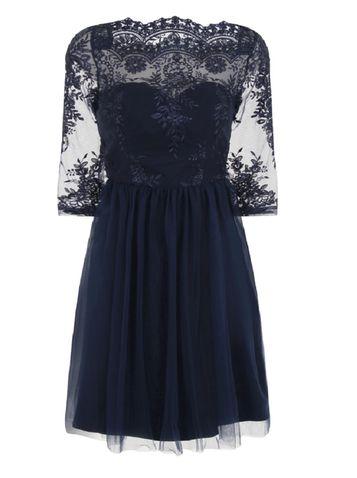Dorothy Perkins *chi Chi Londond Curve Embroidered Midi Dress