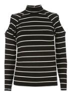 Dorothy Perkins Stripe Cold Shoulder Top