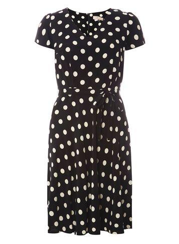 Dorothy Perkins *billie & Blossom Monochrome Spotted Skater Dress