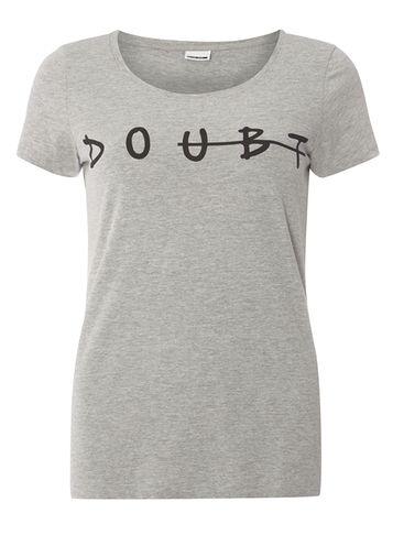 Dorothy Perkins *noisy May Grey 'doubt' T-shirt