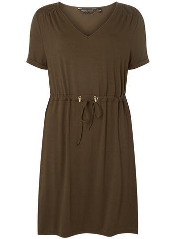 Dorothy Perkins Khaki T-shirt Dress
