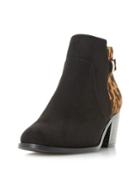 Dorothy Perkins *head Over Heels By Dune Black Pascalle Ankle Boots